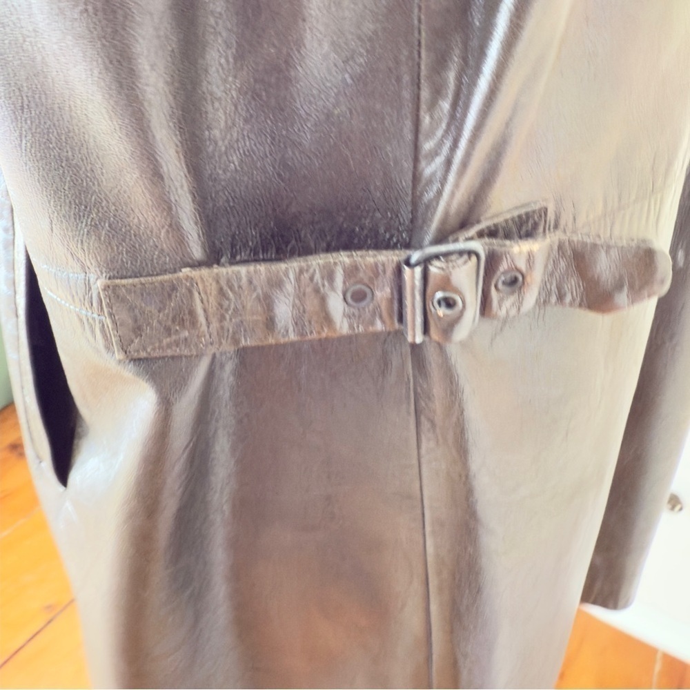 Vintage 90’s Jil Sander Brown Leather Jacket - Picture 11 of 13
